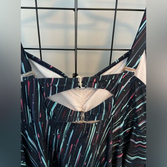 Aqua Eve Plus Size Multicolored Wireless Swim Tank NWT - Picture 5 of 7